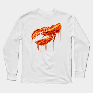 Crayfish watercolor painting Long Sleeve T-Shirt